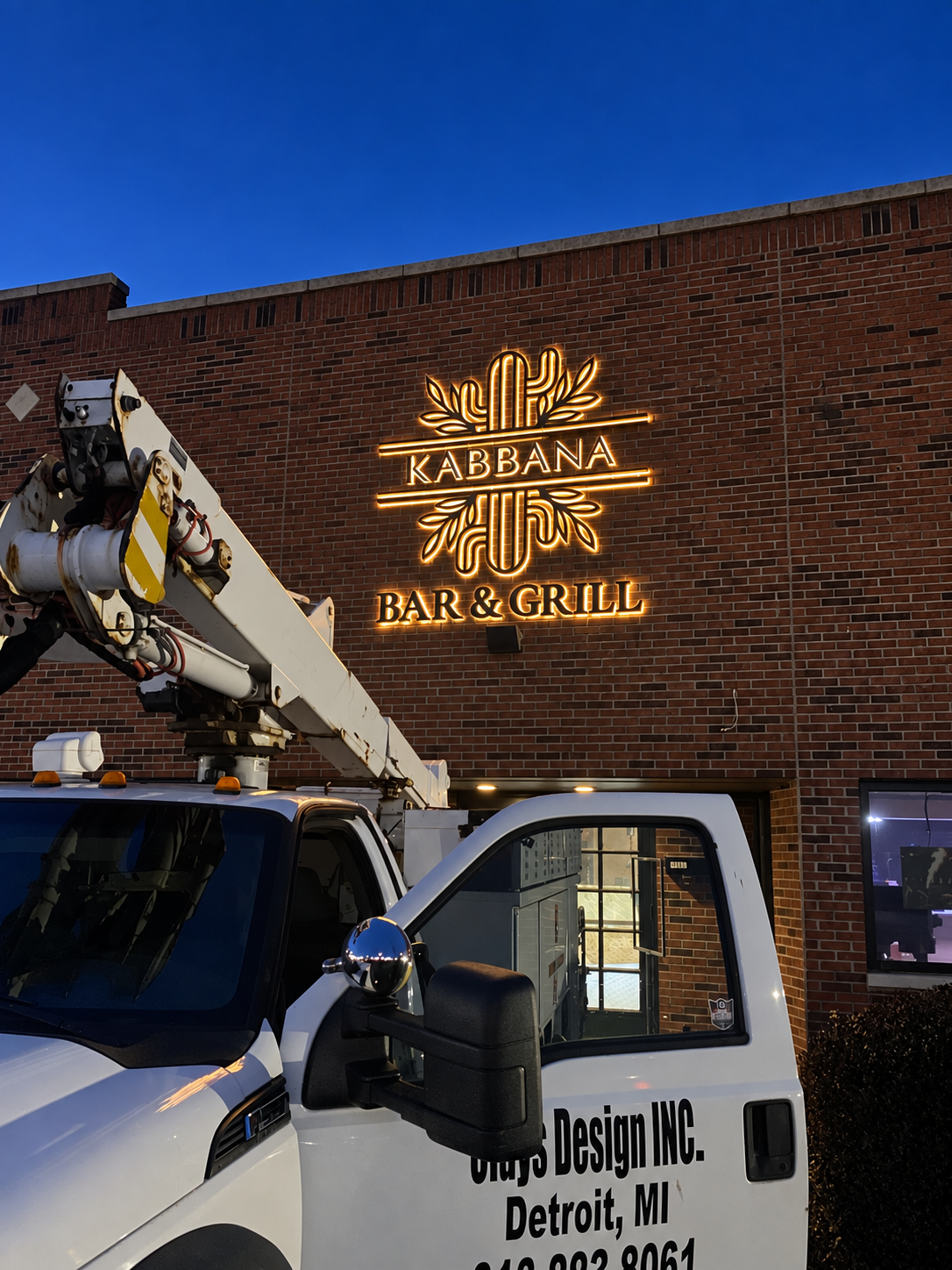 Professional sign installation