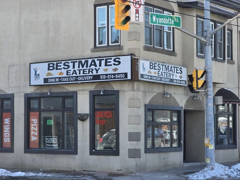 Bestmates Eatery cabinet sign