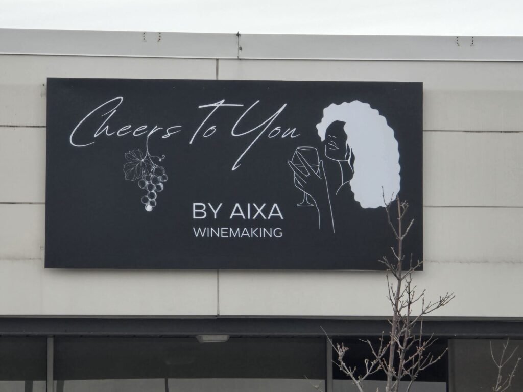 Cheers To You by Aixa cabinet sign