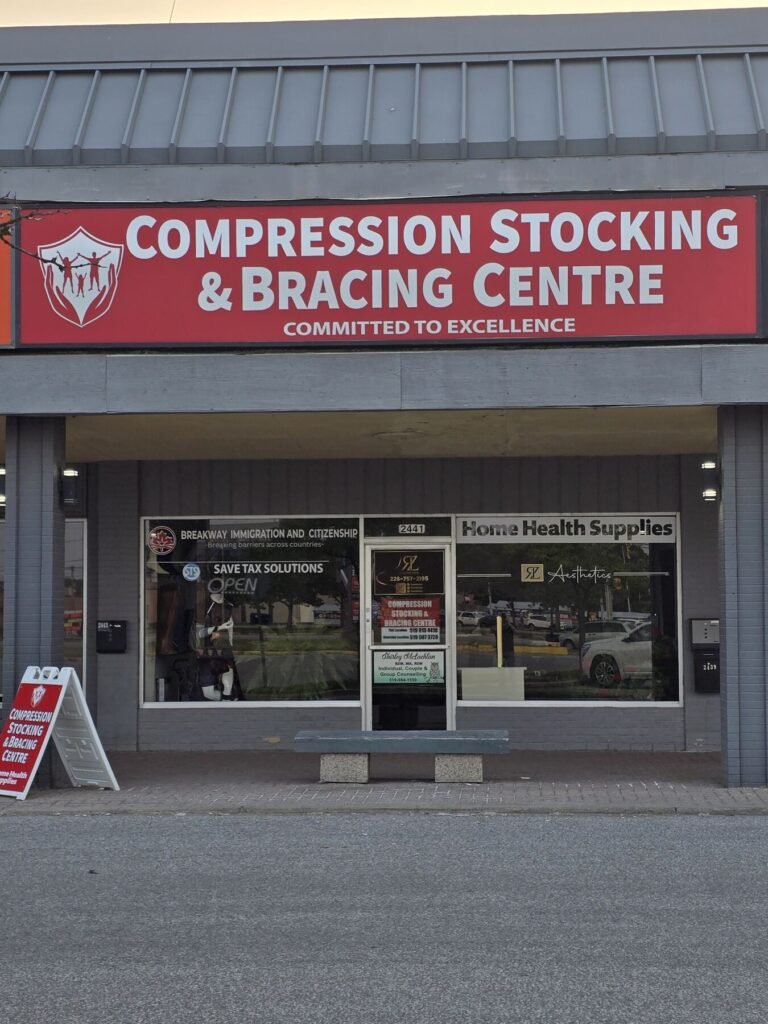 Compression Stocking & Bracing Centre cabinet sign