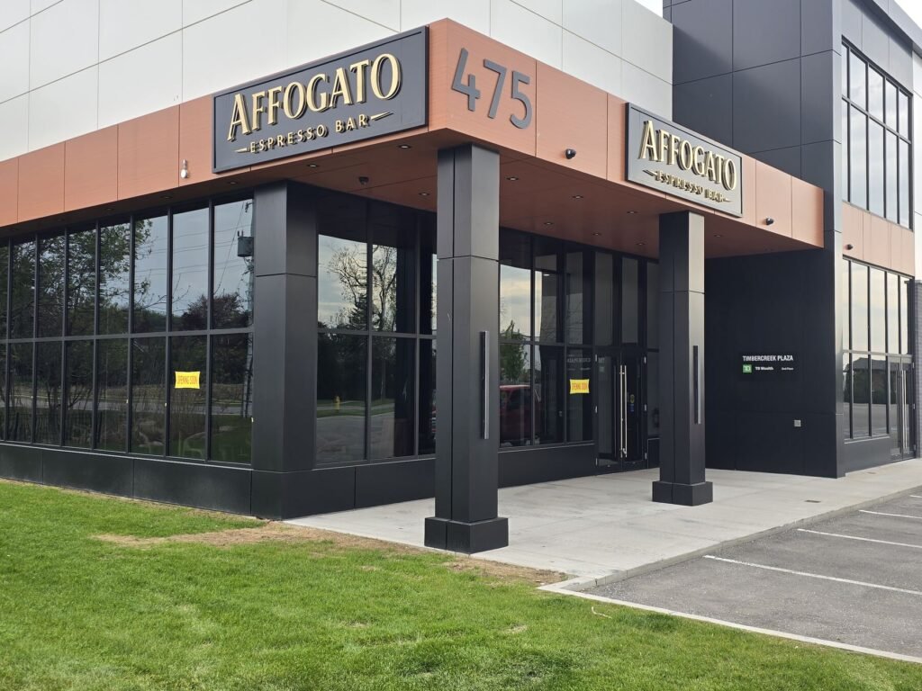 Affogato Espresso Bar channel letters