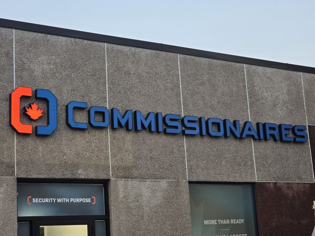 Commissionaires channel letters