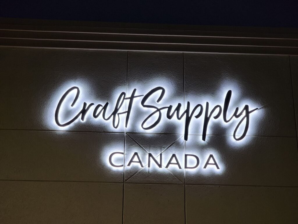 Craft Supply Canada channel letters