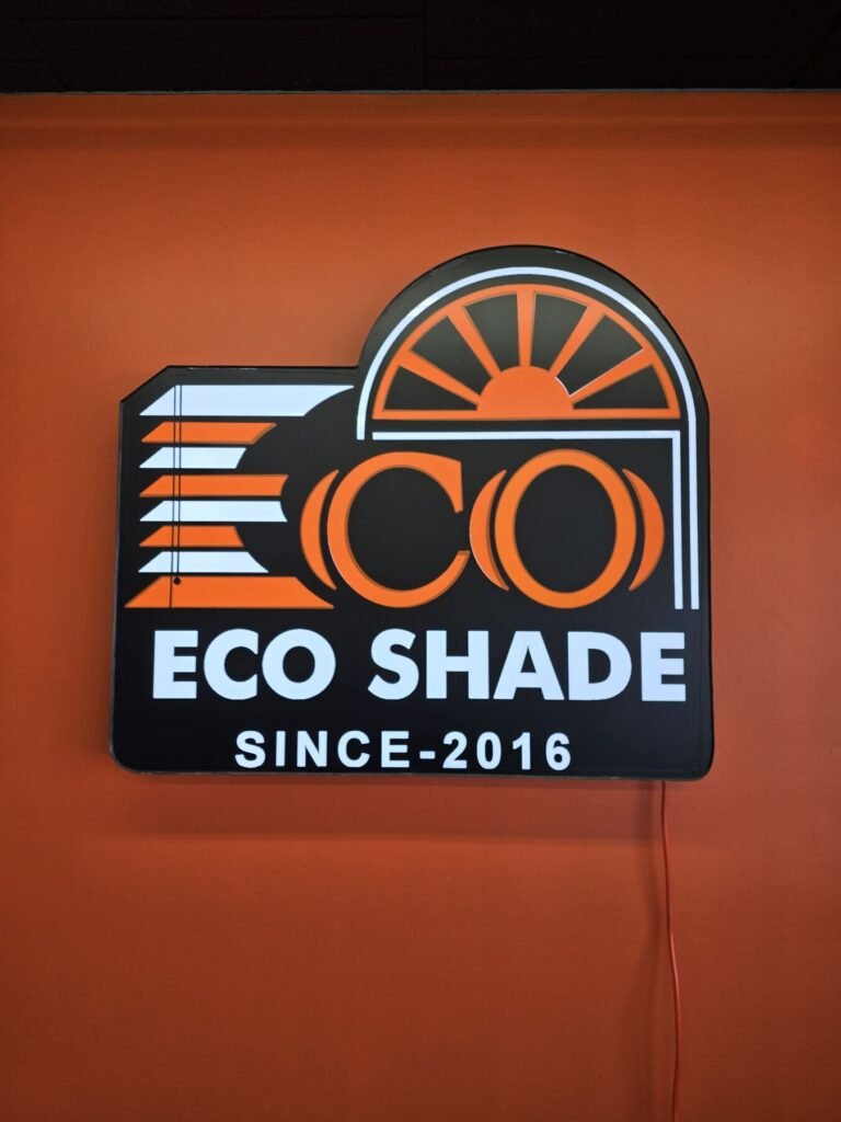 Eco Shade channel letters