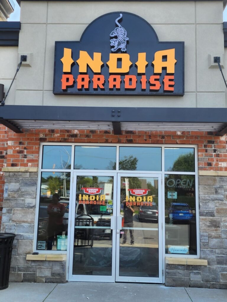 India Paradise channel letters
