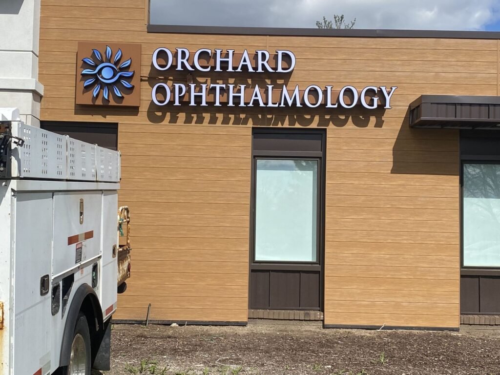 Orchard Ophthalmology channel letters