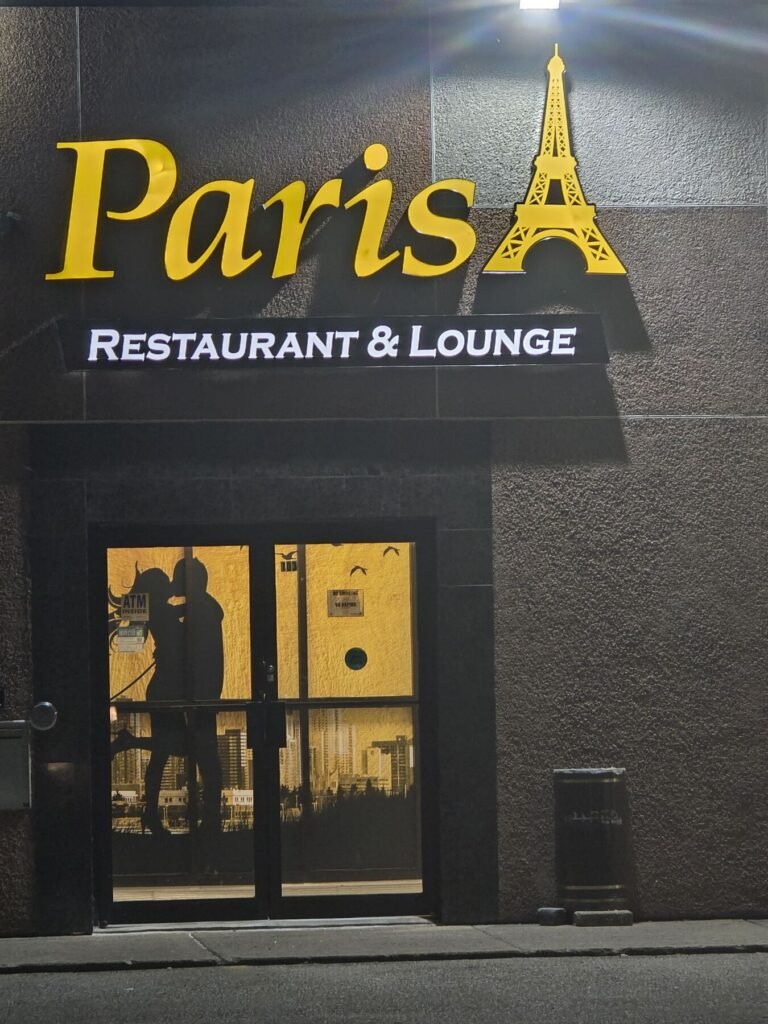 Paris Restaurant & Lounge channel letters