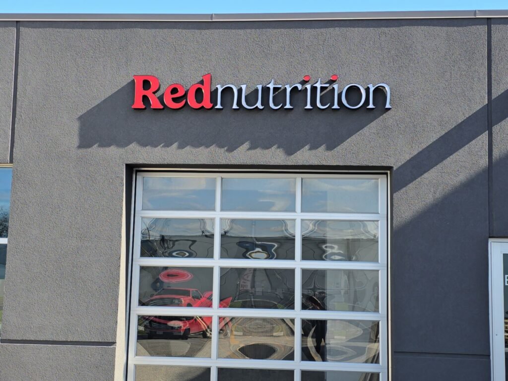 Rednutrition channel letters