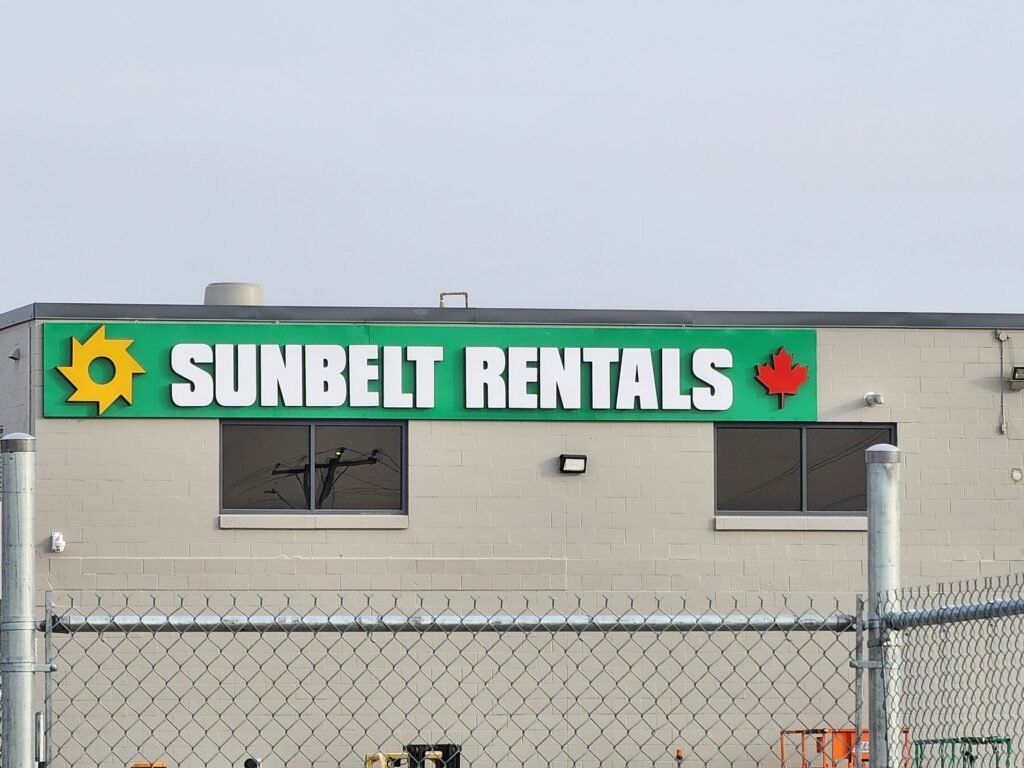 Sunbelt Rentals channel letters