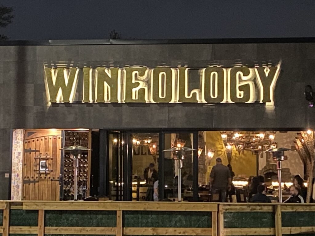 Wineology channel letters