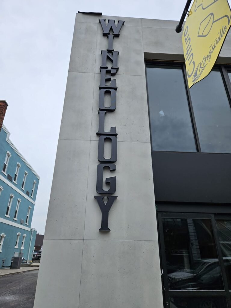 Wineology channel letters
