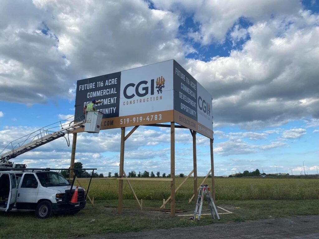 CGI Billboard sign installation