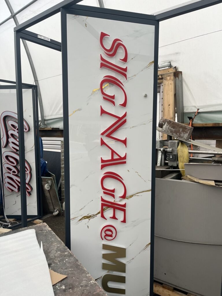 Pylon Sign Panels sign installation