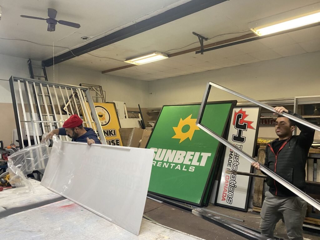 Sunbelt Rentals sign installation