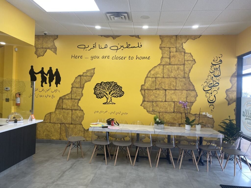 Café Wall Mural interior sign