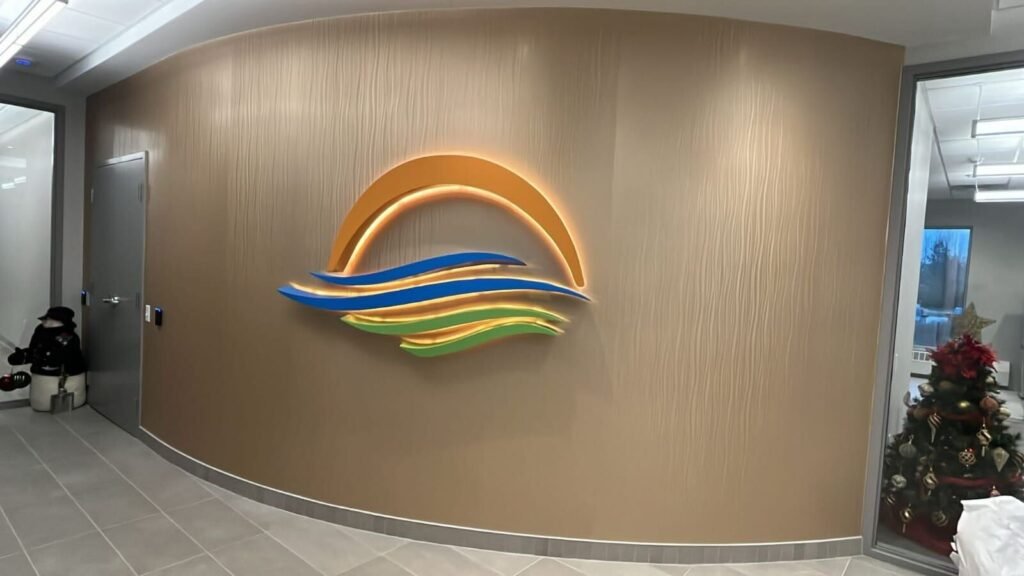 Lobby Logo Sign interior sign