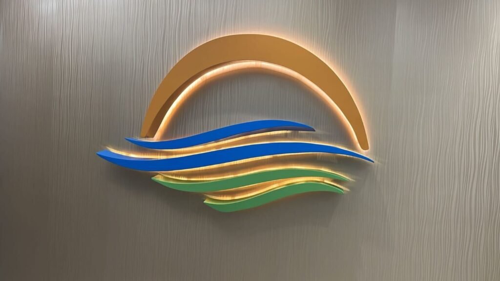Lobby Logo Sign interior sign