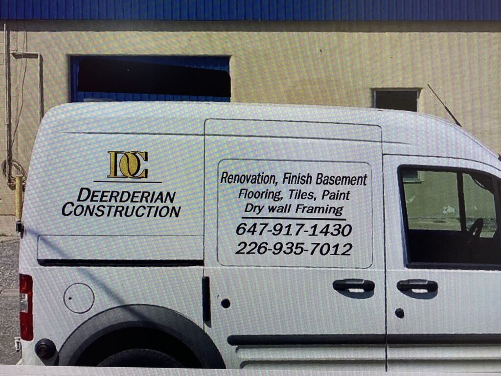 Deerderian Construction printing and graphics