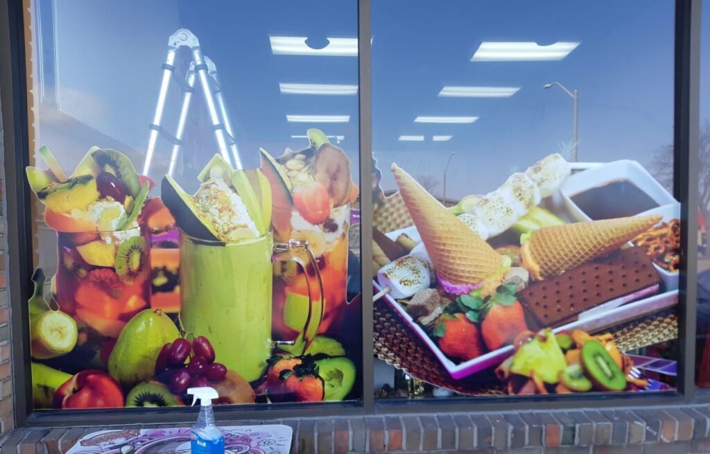 Fruit Window Graphics printing and graphics