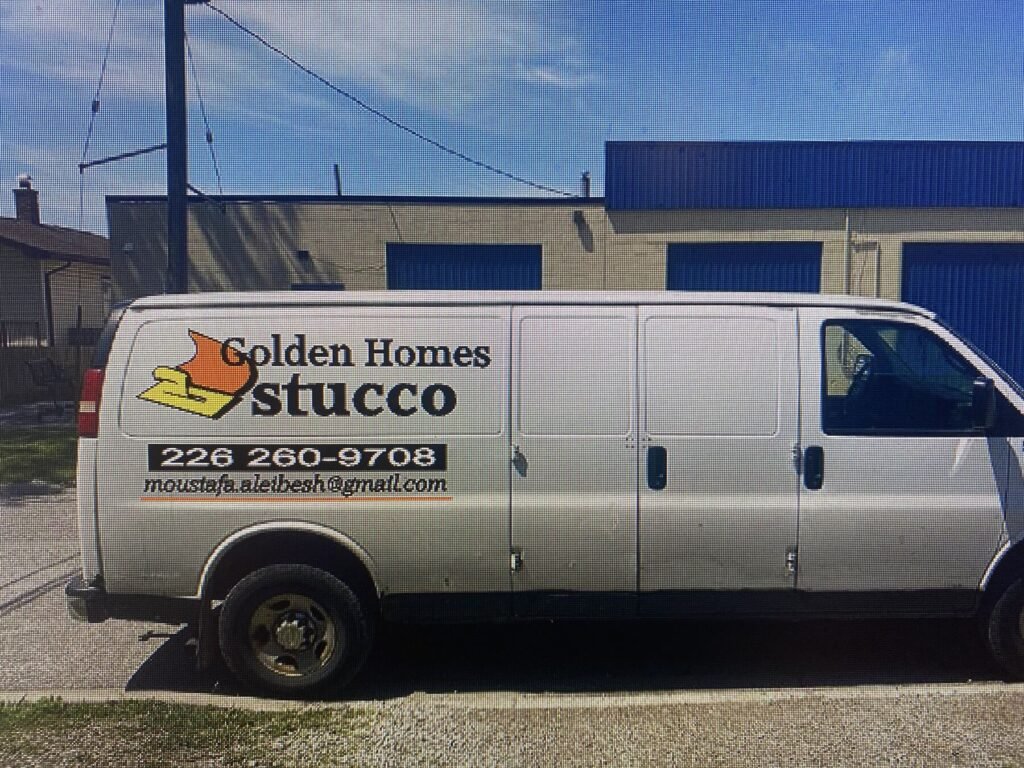 Golden Homes Stucco printing and graphics