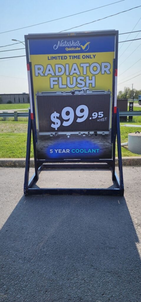 Natasha's Auto Service printing and graphics
